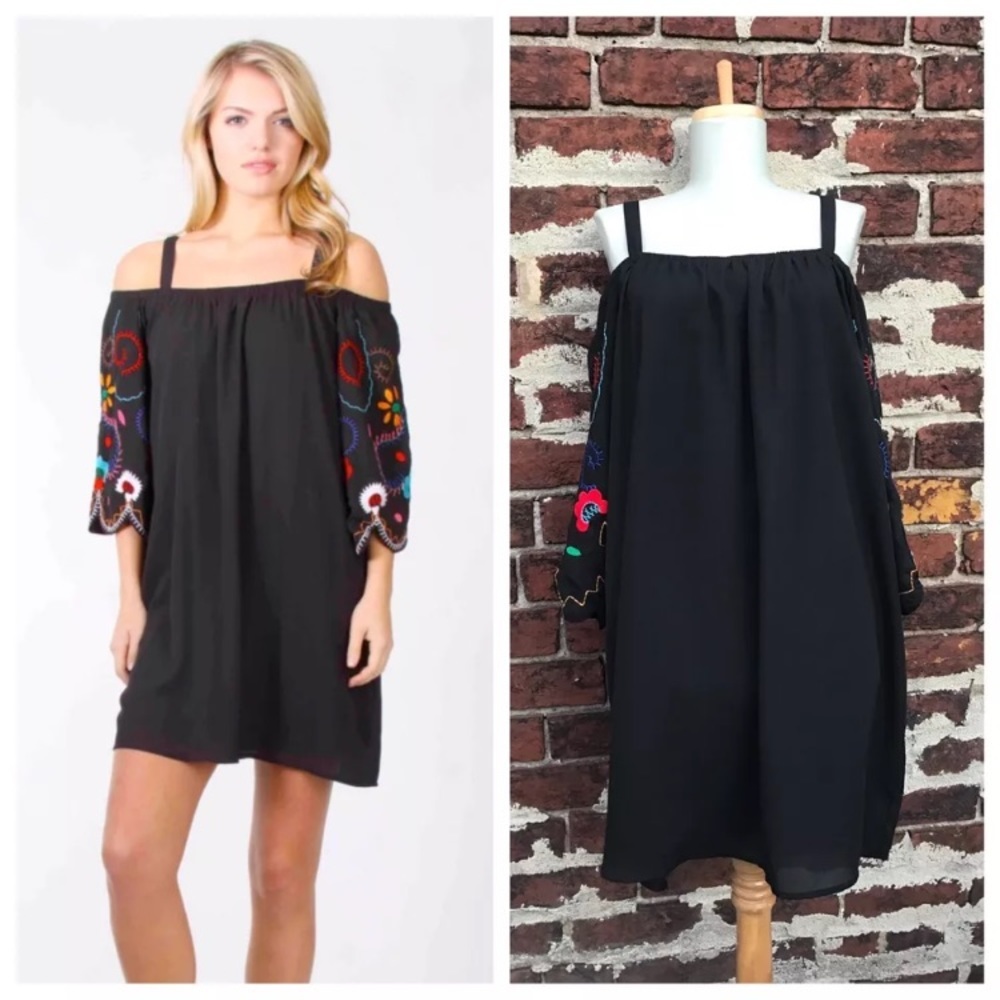 Vava Joy Han‎ M Embroidered Off Shoulder Dress